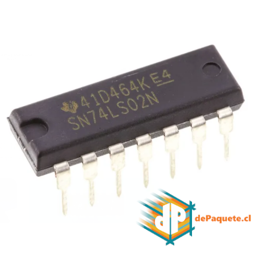 Compuerta Lógica NOR cuádruple SN74LS02N DIP14